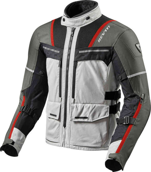 Geaca Moto REVIT Offtrack Gray/Red